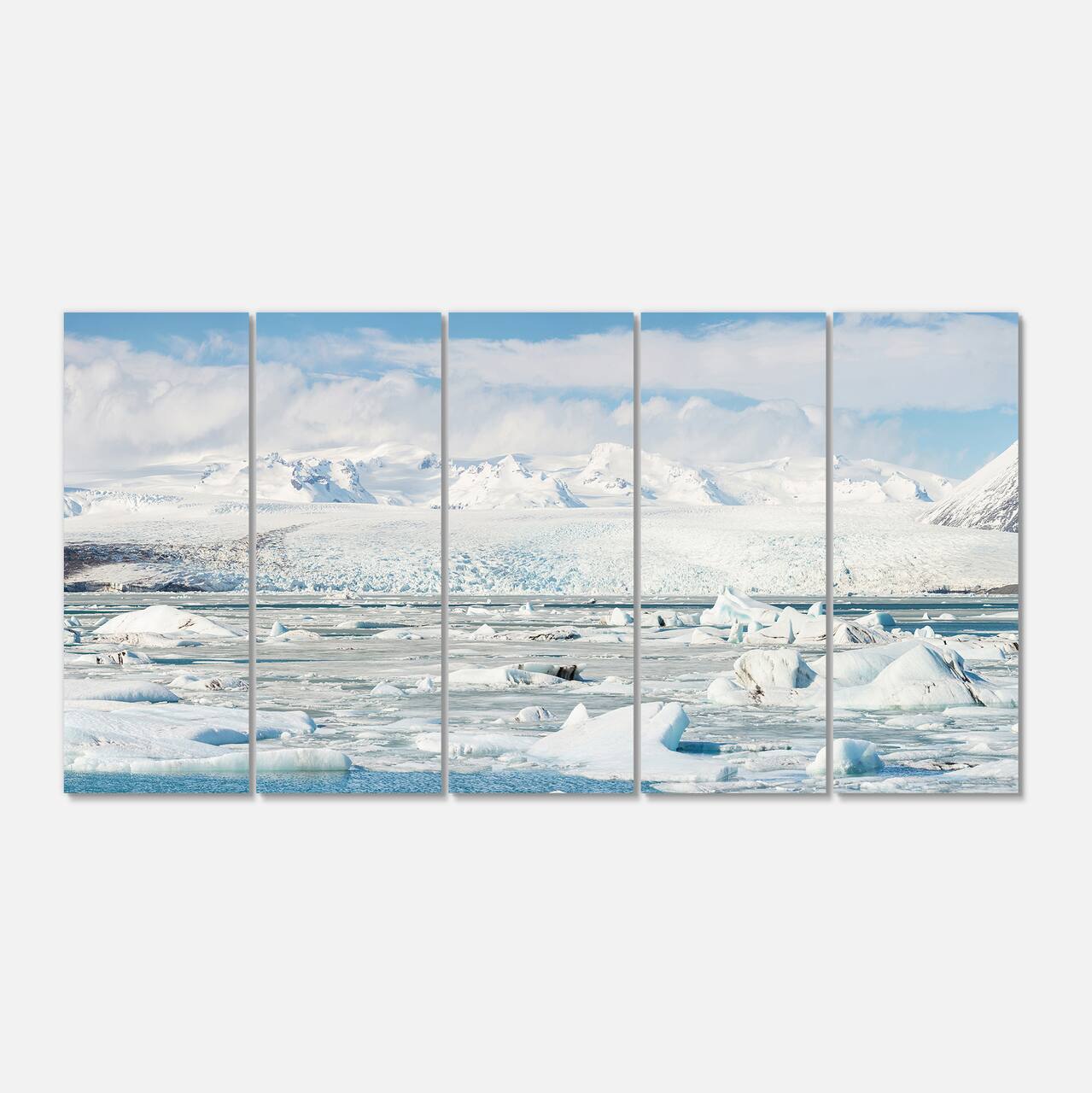 Designart - Vatnajokull Glacier in Iceland - Landscape Canvas Art Print